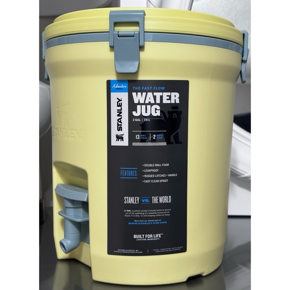 STANLEY Adventure Fast Flow 2 Gal Water Jug, POMELO YELLOW - Picture 2 of 9